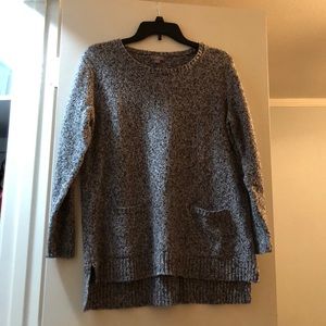 White, black, and gray J Jill Sweater